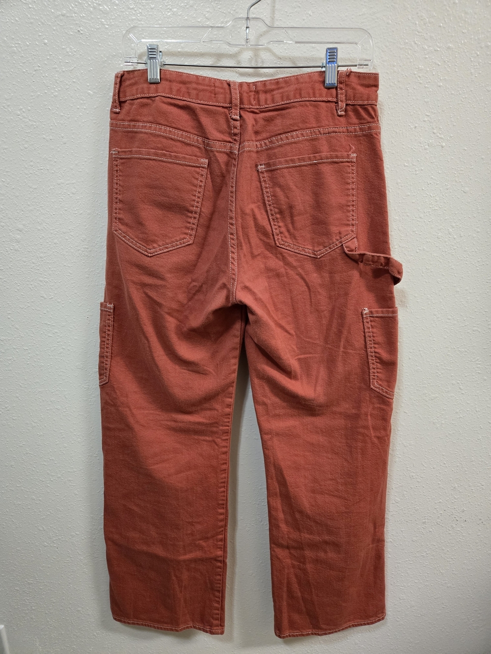 S.O.N.G. wide-leg orange cargo pants - Picture 3 of 5